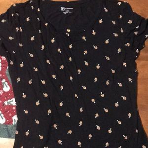 Scoop neck mushroom top